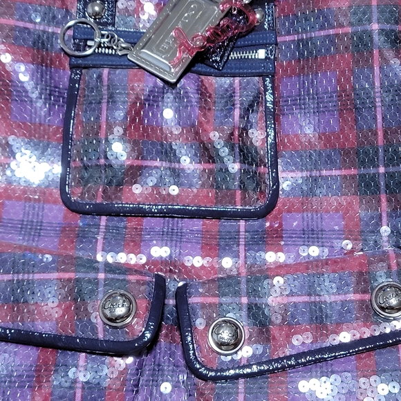 Coach poppy tartan handbag - Picture 2 of 8
